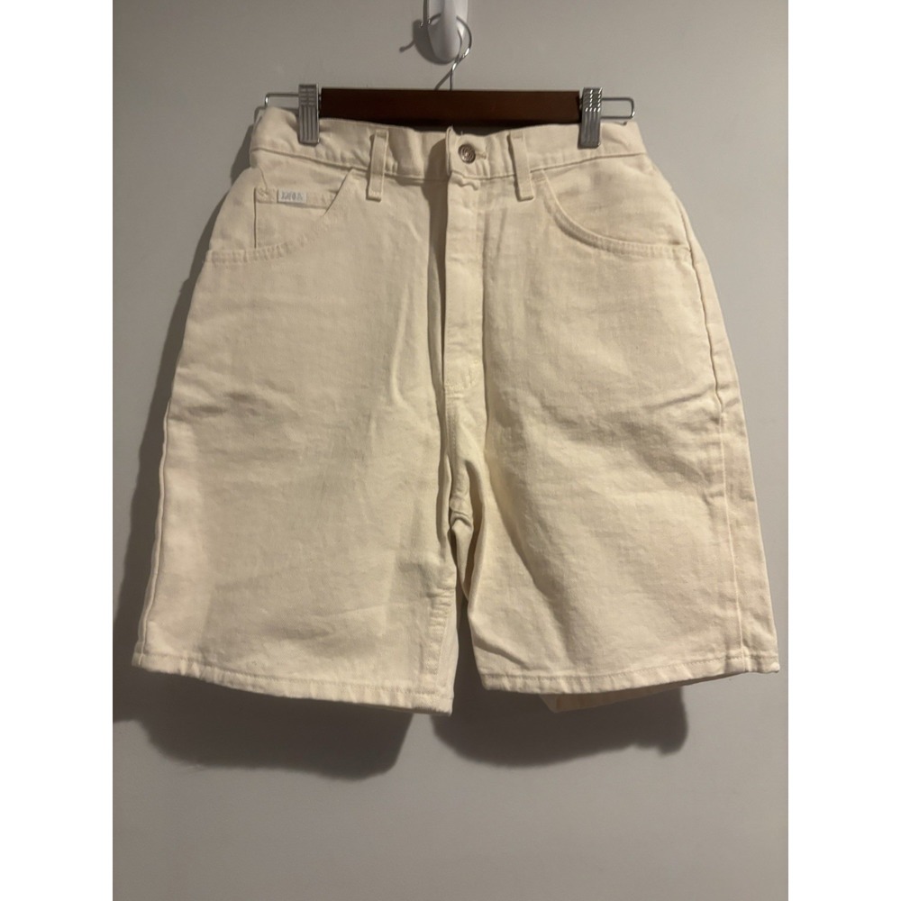 NWT Lee Shorts Women's Cream Size 10‎ Relaxed Fit 100% Cotton Made In USA